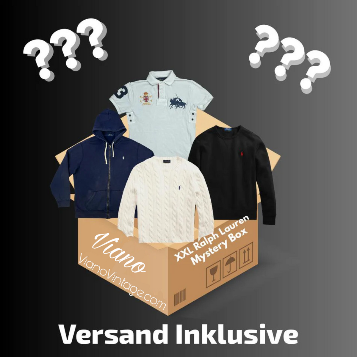 XXL Premium Vintage Ralph Lauren Mystery Box (2–5 Artikel) Wert Bis zu 199,99€